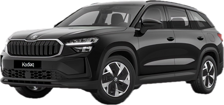Black Skoda Kodiaq SUV with private chauffeur